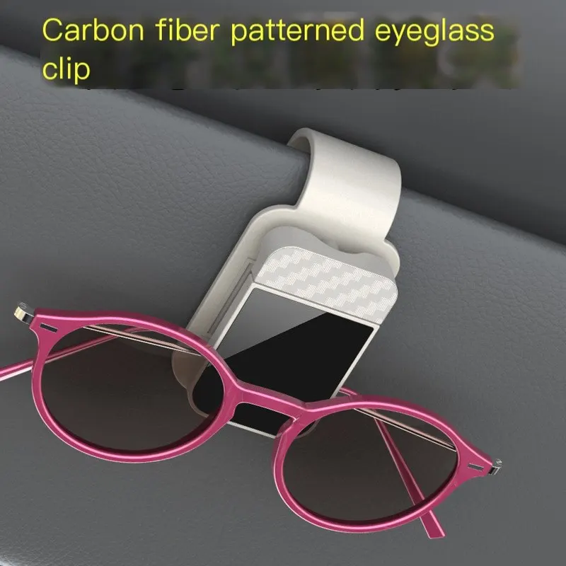Porte-lunettes de voiture multifonction, nouveau support de lunettes de soleil pour véhicule, pince à billets, rangement pour lunettes de soleil sur pare-soleil.