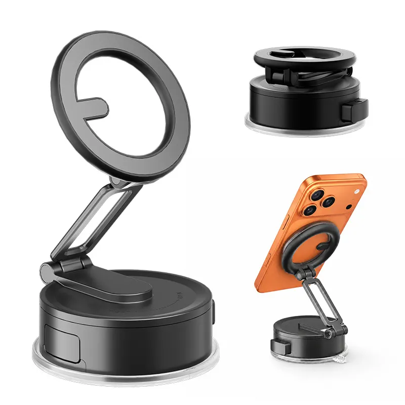 Nuevo soporte magnético para teléfono en el auto, con ventosa de vacío para tablero, plegable y multifuncional, con base de succión para automóvil.