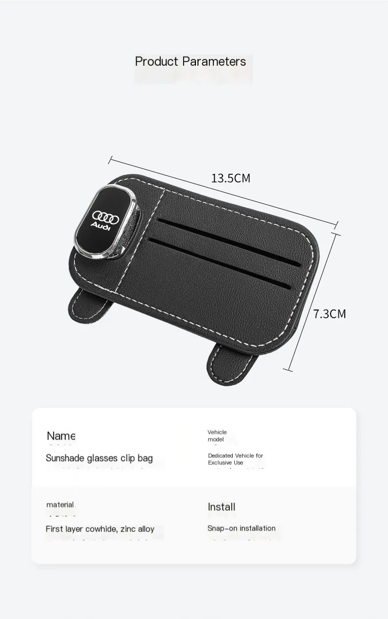 Organisateur de rangement pour pare-soleil de voiture, support multifonctionnel pour lunettes, pochette de rangement pour cartes, porte-cartes, poche à tickets et documents.-9