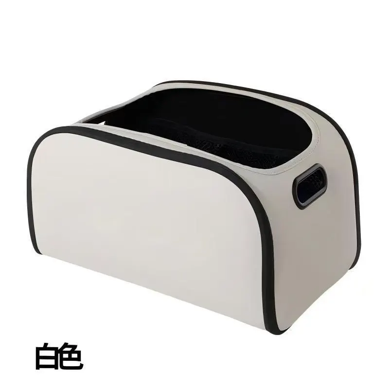 豪华纳帕纹皮革车载收纳箱 | 多功能汽车后备箱整理箱 | 源头工厂直供OEM定制