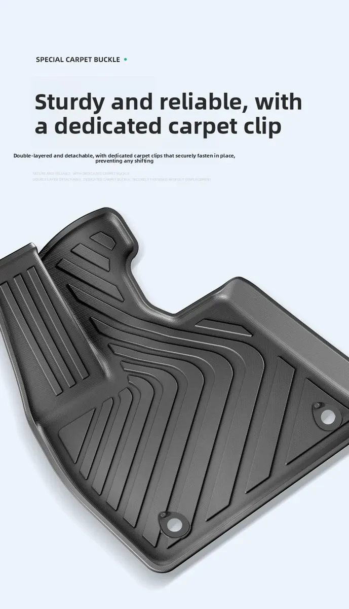 Tapis de sol de voiture en TPE, ajustement personnalisé, tapis de coffre imperméable pour SUV et berline-3