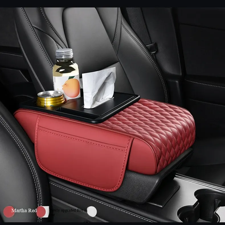 Elevación multifuncional 5 en 1 para apoyabrazos de automóvil | Sistema de soporte ergonómico y almacenamiento inteligente-19
