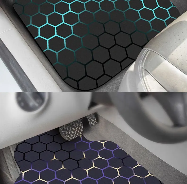 New Technology Car Floor Mats, Universal for Car Interior, Water-Absorbent, Wear-Resistant, Dirt-Resistant Floor Mats Full Set Decoration Car Mats for Vehicle Use.-16
