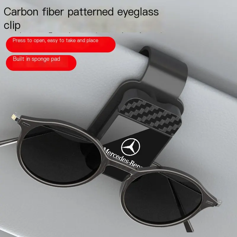 Auto-Glasbrille-Clip, Auto-Glasbrille-Clip, multifunktionaler Sonnenblenden-Aufbewahrungsclip, Brillenständer zum Aufhängen von Sonnenbrillen, Tickets und Kartenhalter