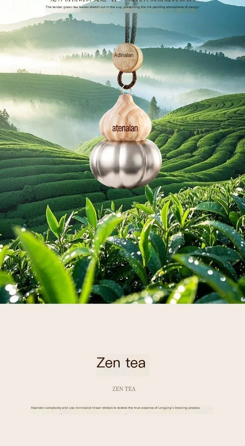 阿迪纳兰轻奢葫芦车载香薰挂件后视镜精油香氛高级汽车内饰装饰品-11