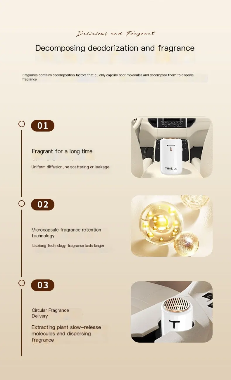 Difusor de aroma para automóvil, bálsamo aromático para coche, perfume para vehículo unisex de alta gama, ambientador sólido para interior de automóvil, fragancia duradera y suave.-7