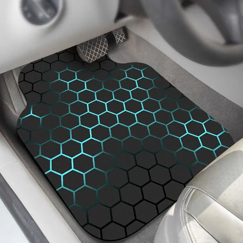 New Technology Car Floor Mats, Universal for Car Interior, Water-Absorbent, Wear-Resistant, Dirt-Resistant Floor Mats, Full Set Decorative Car Mats for Vehicle Use.