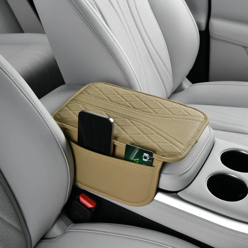 Elevación multifuncional 5 en 1 para apoyabrazos de automóvil | Sistema de soporte ergonómico y almacenamiento inteligente-46