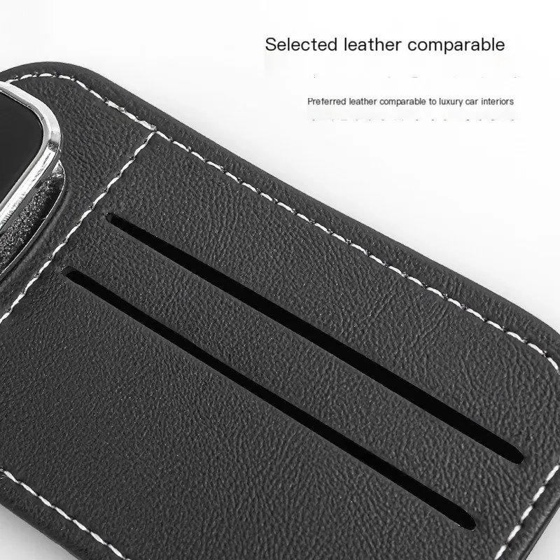Organisateur de rangement pour pare-soleil de voiture, support multifonctionnel pour lunettes, pochette de rangement pour cartes, porte-cartes, poche à billets et documents.