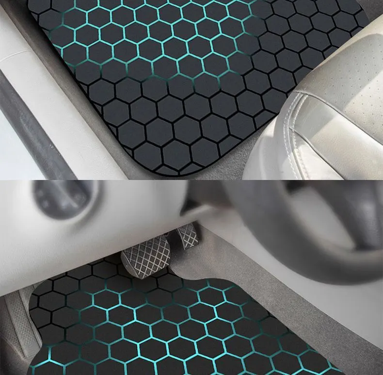New Technology Car Floor Mats, Universal for Car Interior, Water-Absorbent, Wear-Resistant, Dirt-Resistant Floor Mats Full Set Decoration Car Mats for Vehicle Use.-15