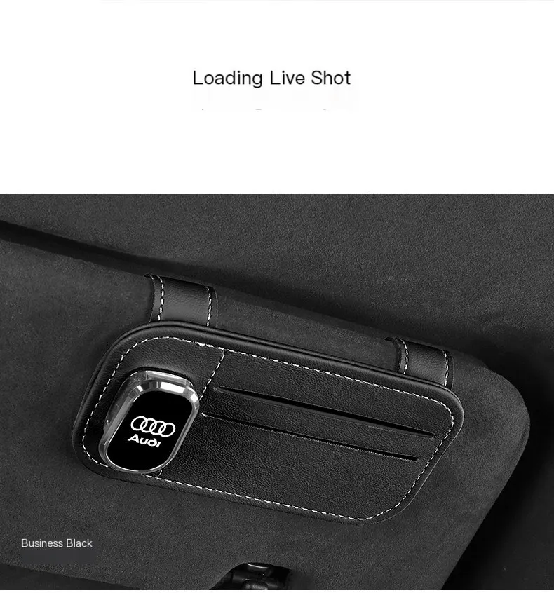 Organisateur de rangement pour pare-soleil de voiture, support multifonctionnel pour lunettes, pochette de rangement pour cartes, porte-cartes, poche à tickets et documents.-10