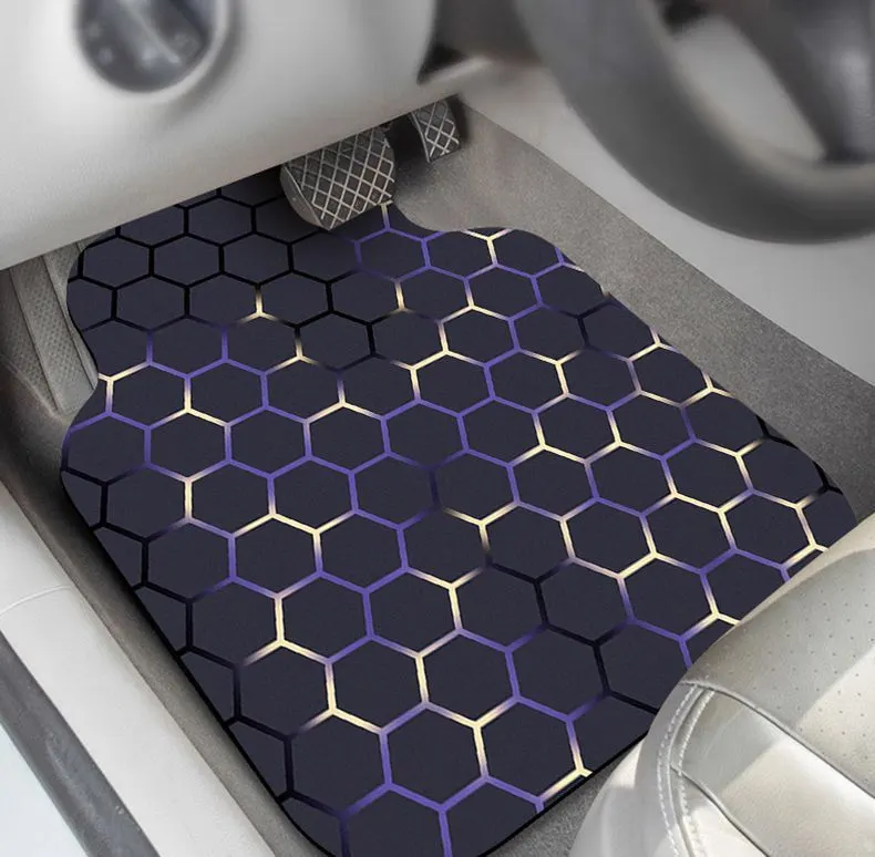 New Technology Car Floor Mats, Universal for Car Interior, Water-Absorbent, Wear-Resistant, Dirt-Resistant Floor Mats Full Set Decoration Car Mats for Vehicle Use.-3
