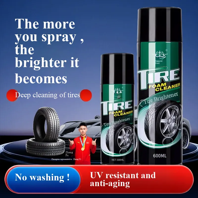 Royal Card Tire Foam Shine: Ultimate Black Shine, Professional Protection