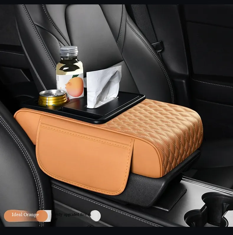 Elevación multifuncional 5 en 1 para apoyabrazos de automóvil | Sistema de soporte ergonómico y almacenamiento inteligente-22