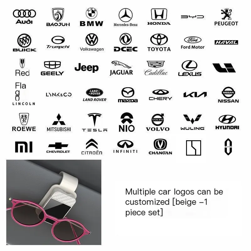 Auto-Glasbrille-Clip, Auto-Glasbrille-Clip, multifunktionaler Sonnenblenden-Aufbewahrungsclip, Brillenständer zum Aufhängen von Sonnenbrillen, Tickets und Kartenhalter