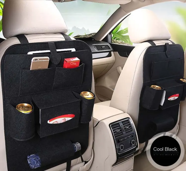 Organizador de asiento trasero para automóvil, bolsa de almacenamiento multifuncional para respaldo, colgante creativo y práctico, caja organizadora para vehículo.-18