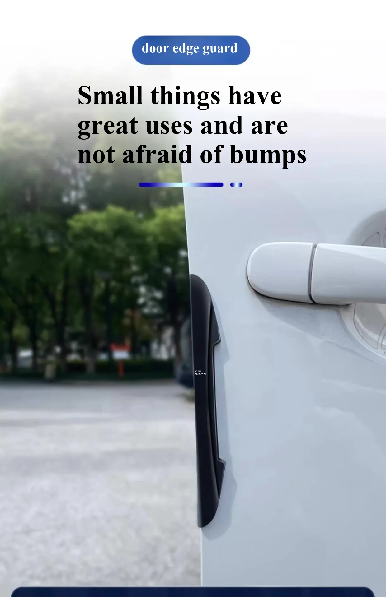 Set de benzi de protecție auto cu elasticitate înaltă - integrare între avertizare reflectorizantă și protecție fizică, compatibil cu toate tipurile de vehicule-2