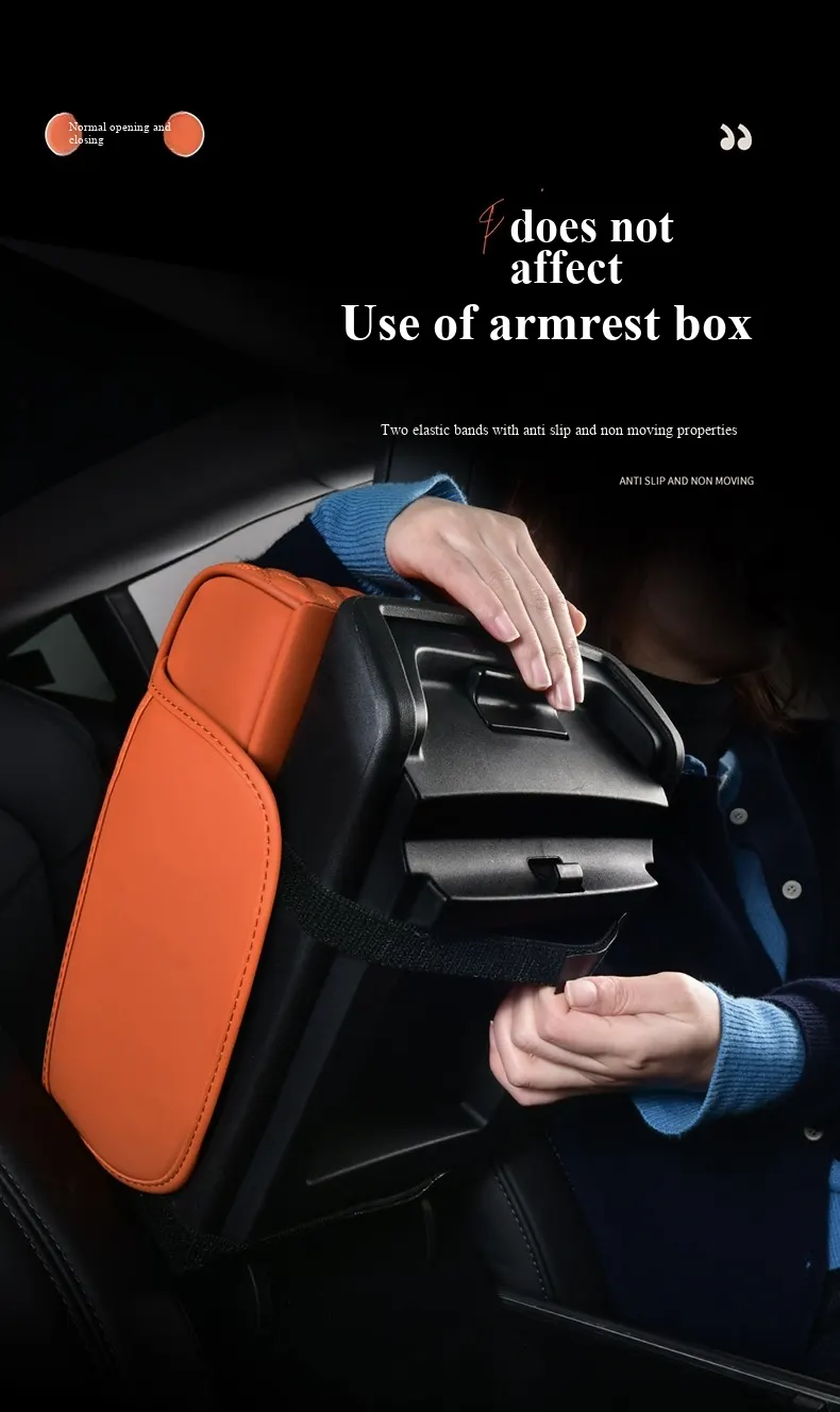 Elevación multifuncional 5 en 1 para apoyabrazos de automóvil | Sistema de soporte ergonómico y almacenamiento inteligente-11