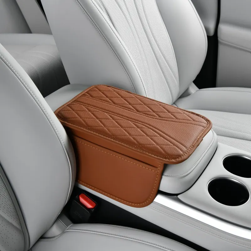 Elevación multifuncional 5 en 1 para apoyabrazos de automóvil | Sistema de soporte ergonómico y almacenamiento inteligente-47
