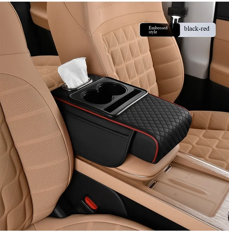 Elevación multifuncional 5 en 1 para apoyabrazos de automóvil | Sistema de soporte ergonómico y almacenamiento inteligente-30