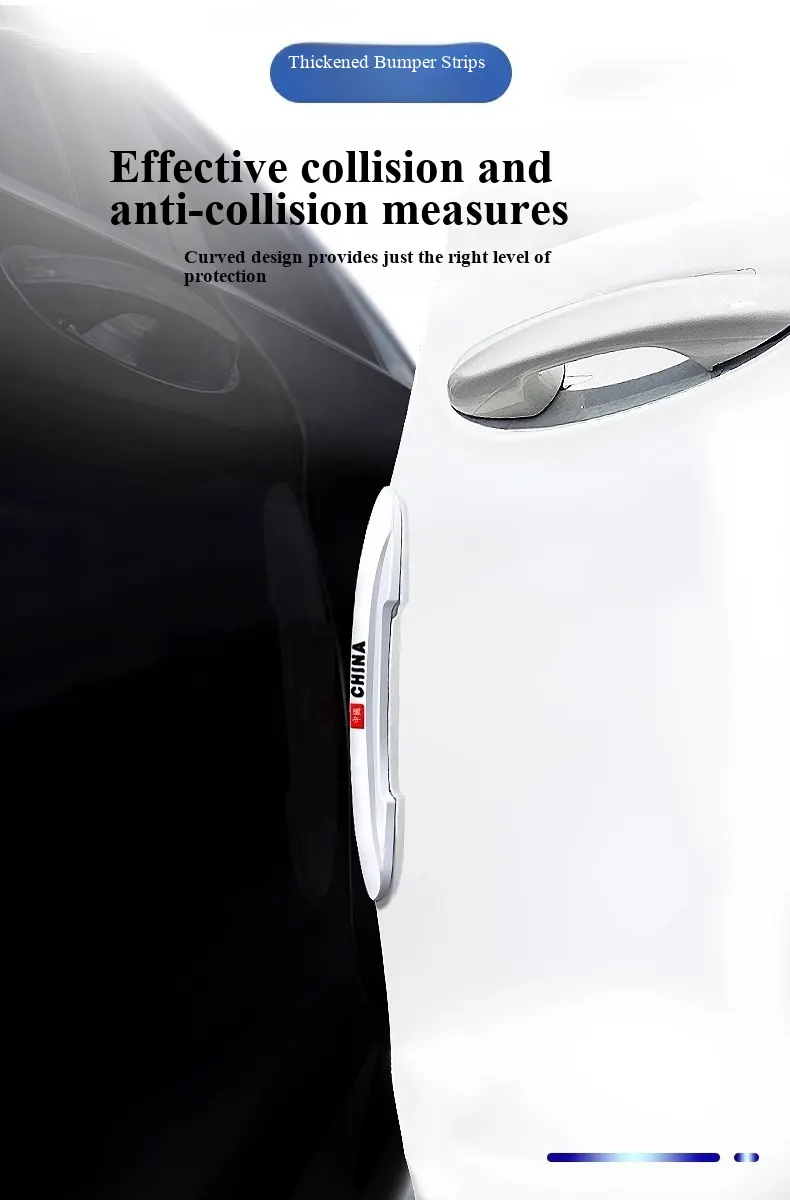 Set de benzi de protecție auto cu elasticitate înaltă - integrare între avertizare reflectorizantă și protecție fizică, compatibil cu toate tipurile de vehicule-5