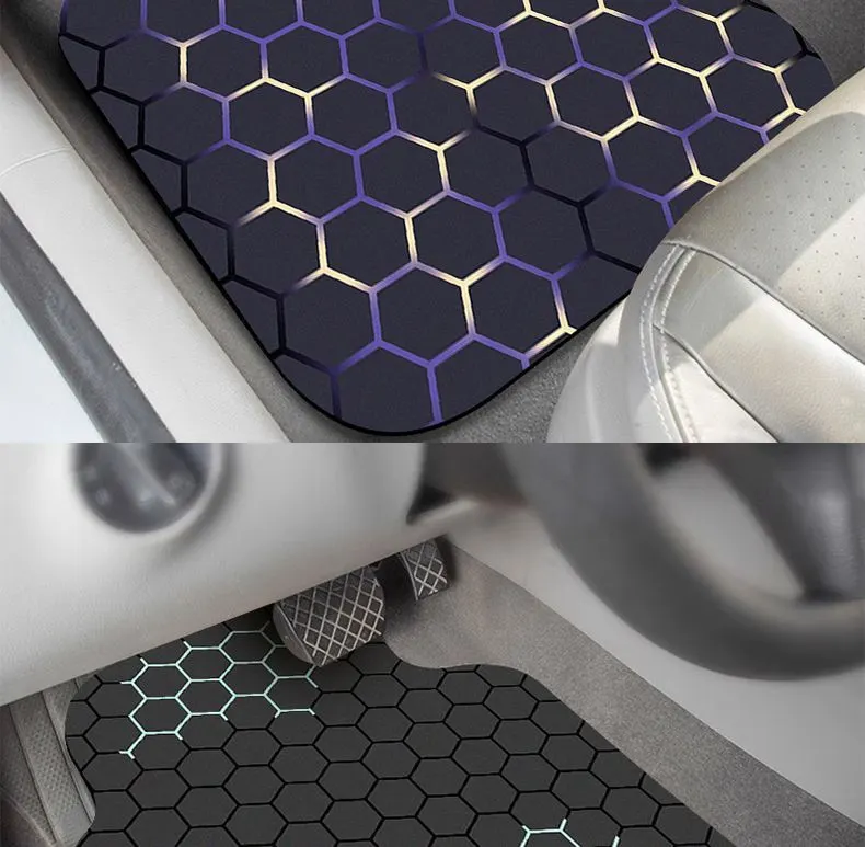 New Technology Car Floor Mats, Universal for Car Interior, Water-Absorbent, Wear-Resistant, Dirt-Resistant Floor Mats Full Set Decoration Car Mats for Vehicle Use.-17