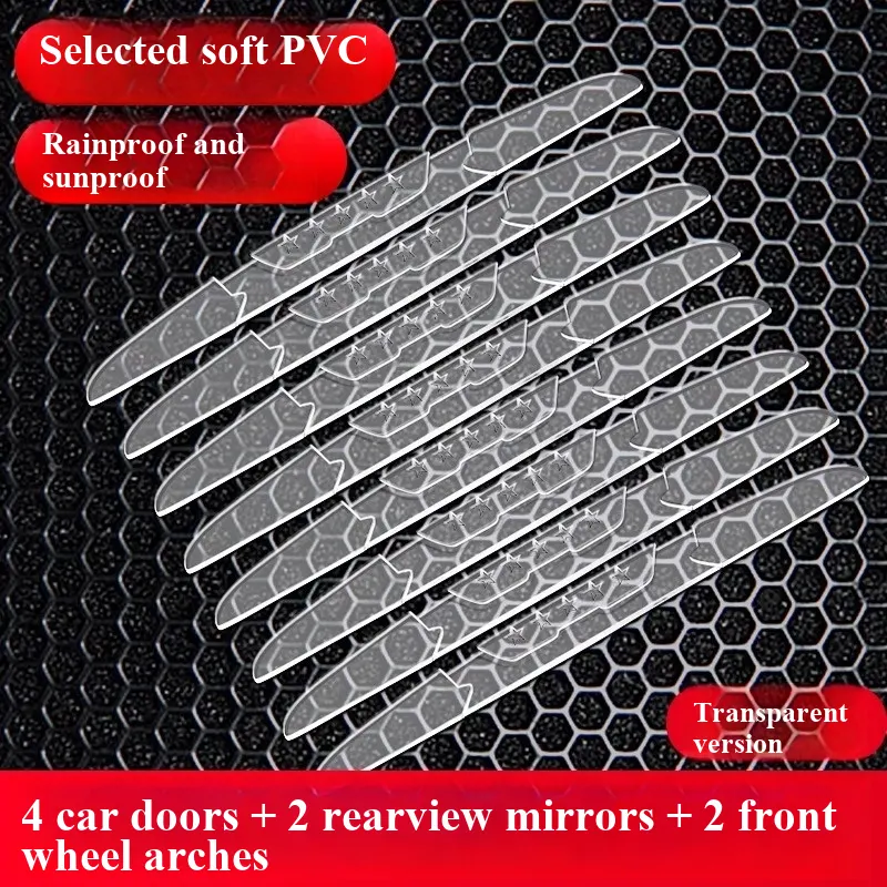 Set de protecție auto anti-coliziune cu elasticitate ridicată - integrare între avertizare reflectorizantă și protecție fizică, compatibil cu toate tipurile de vehicule