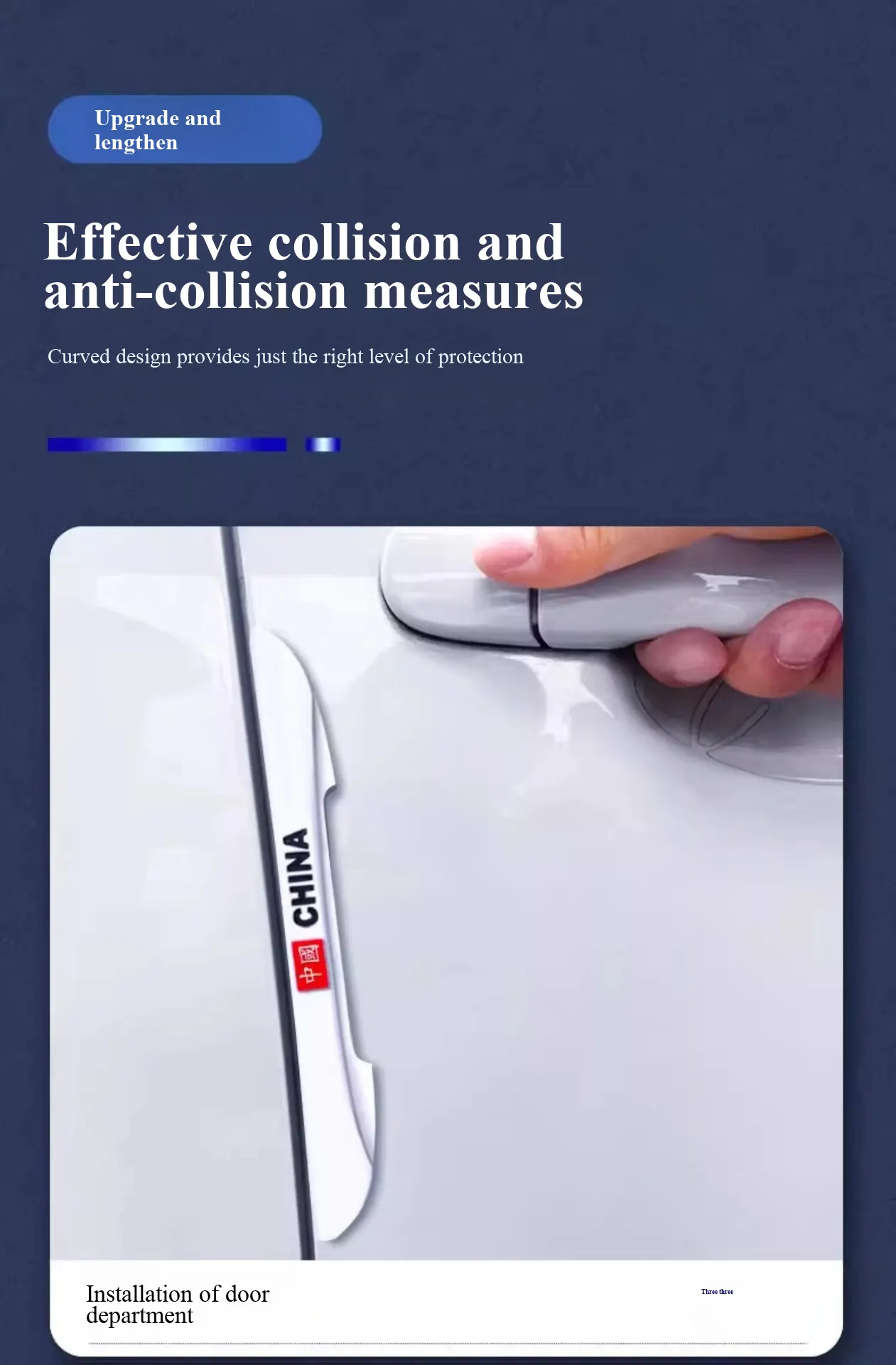 Set de benzi de protecție auto cu elasticitate înaltă - integrare între avertizare reflectorizantă și protecție fizică, compatibil cu toate tipurile de vehicule-6