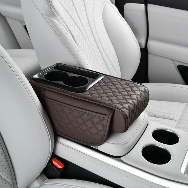 Elevación multifuncional 5 en 1 para apoyabrazos de automóvil | Sistema de soporte ergonómico y almacenamiento inteligente-36