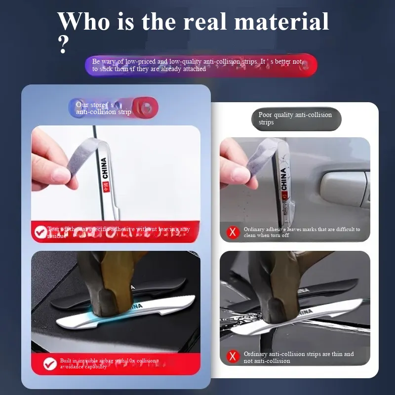 Set de protecție auto anti-coliziune cu elasticitate ridicată - integrare între avertizare reflectorizantă și protecție fizică, compatibil cu toate tipurile de vehicule