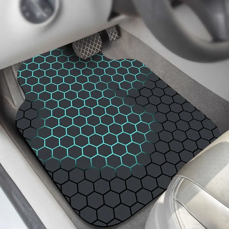 New Technology Car Floor Mats, Universal for Car Interior, Water-Absorbent, Wear-Resistant, Dirt-Resistant Floor Mats, Full Set Decorative Car Mats for Vehicle Use.