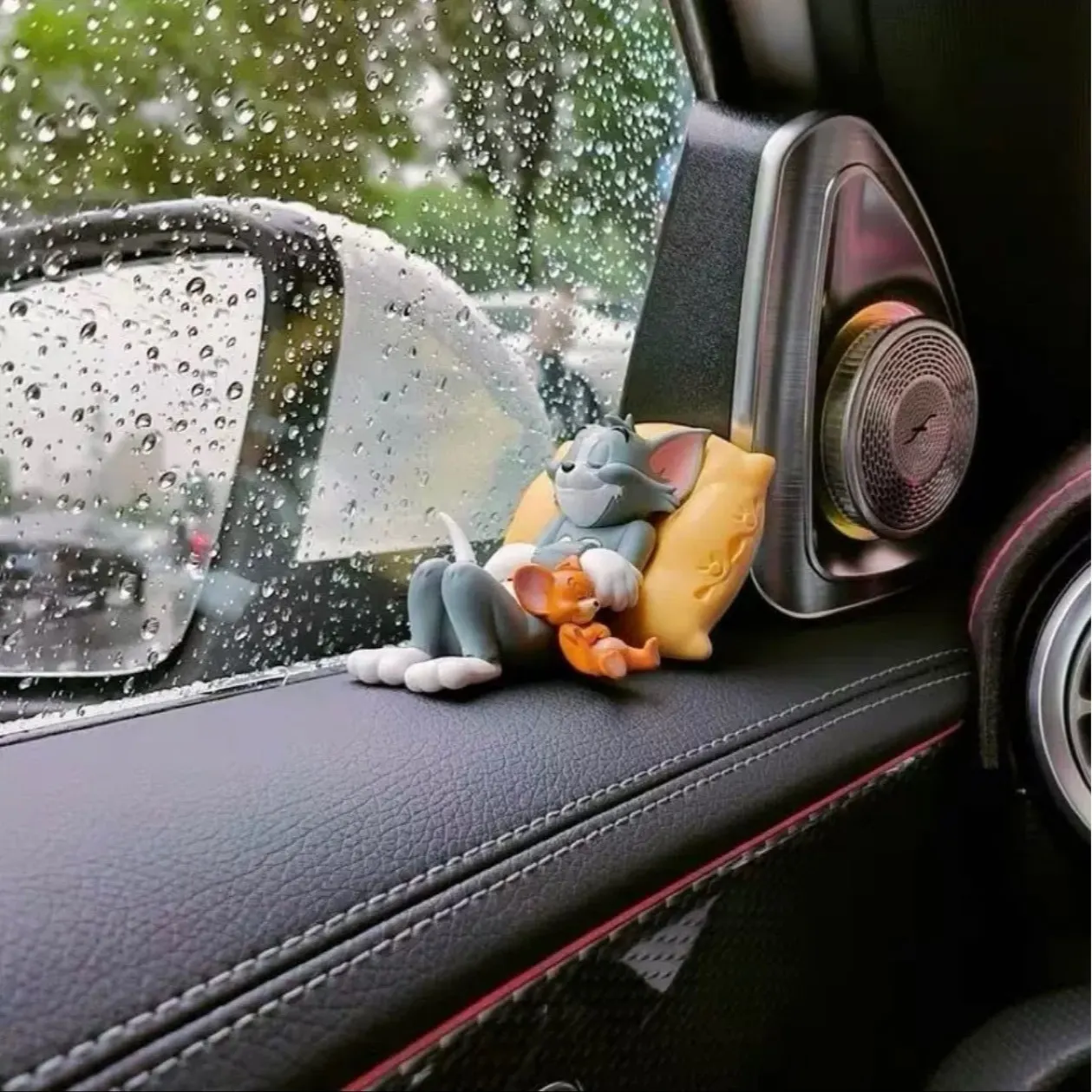 义乌现货大号猫和老鼠车载摆件汤姆杰瑞汽车摆件卡通车内装饰品