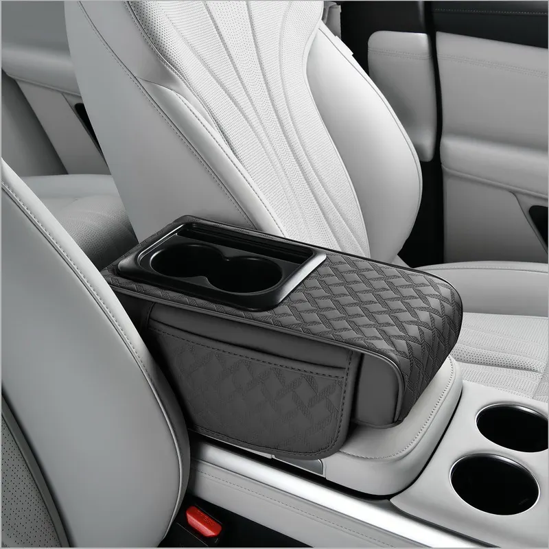 Elevación multifuncional 5 en 1 para apoyabrazos de automóvil | Sistema de soporte ergonómico y almacenamiento inteligente-39