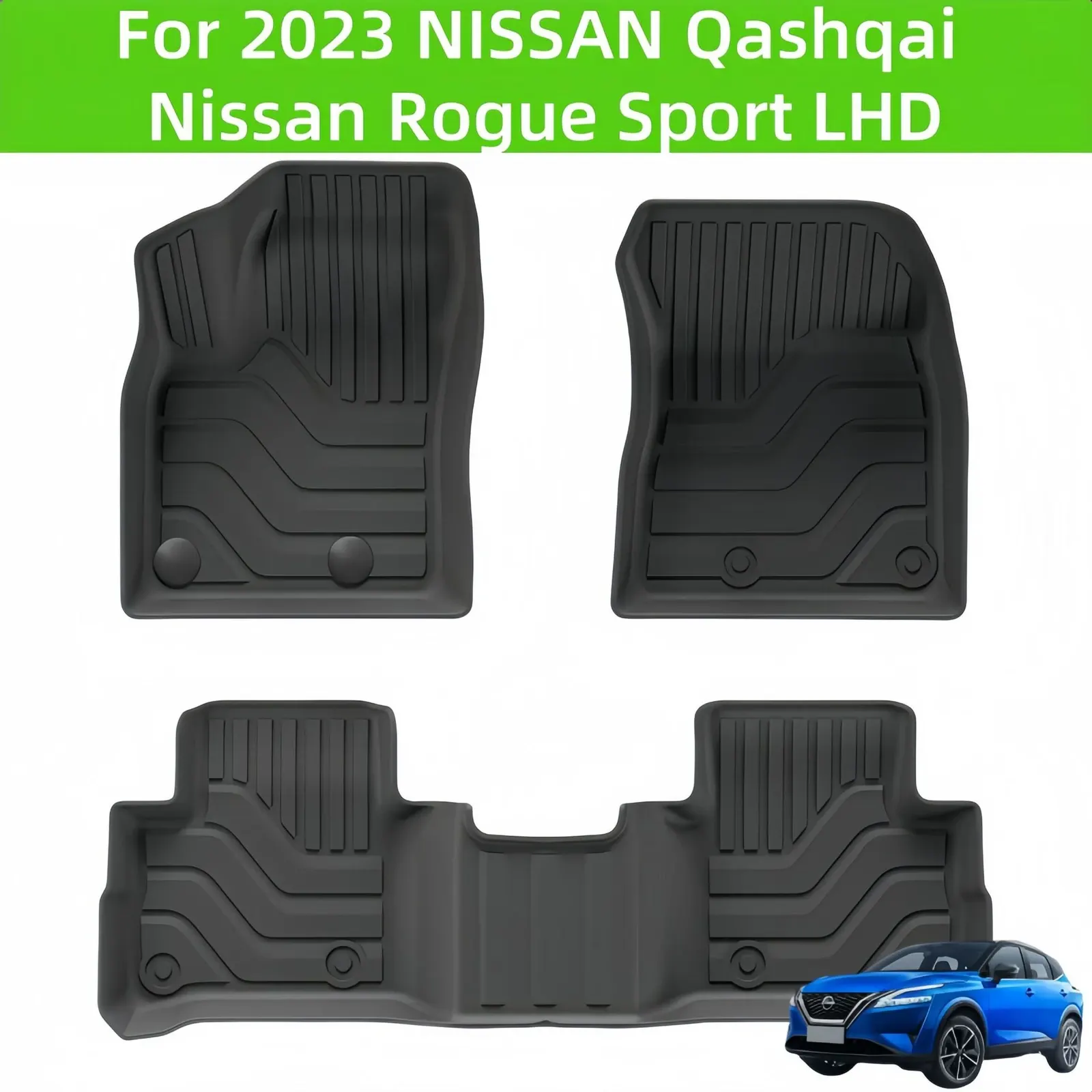 Tapis de sol de voiture en TPE imperméable toutes saisons sur mesure pour SUV