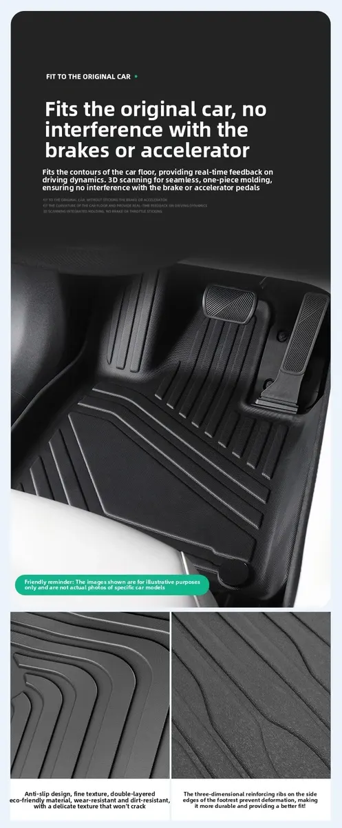 Tapis de sol de voiture en TPE, ajustement personnalisé, tapis de coffre imperméable pour SUV et berline-6