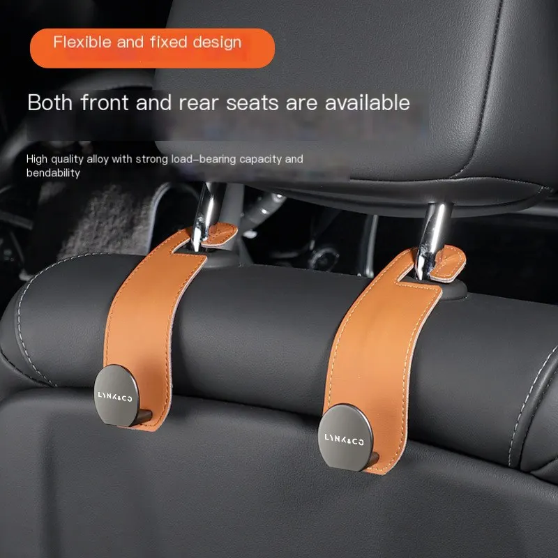 Gancho pequeño para asiento del copiloto compatible con Lynk & Co 01/02/03/05/06/09, accesorio de decoración para interiores de automóviles.