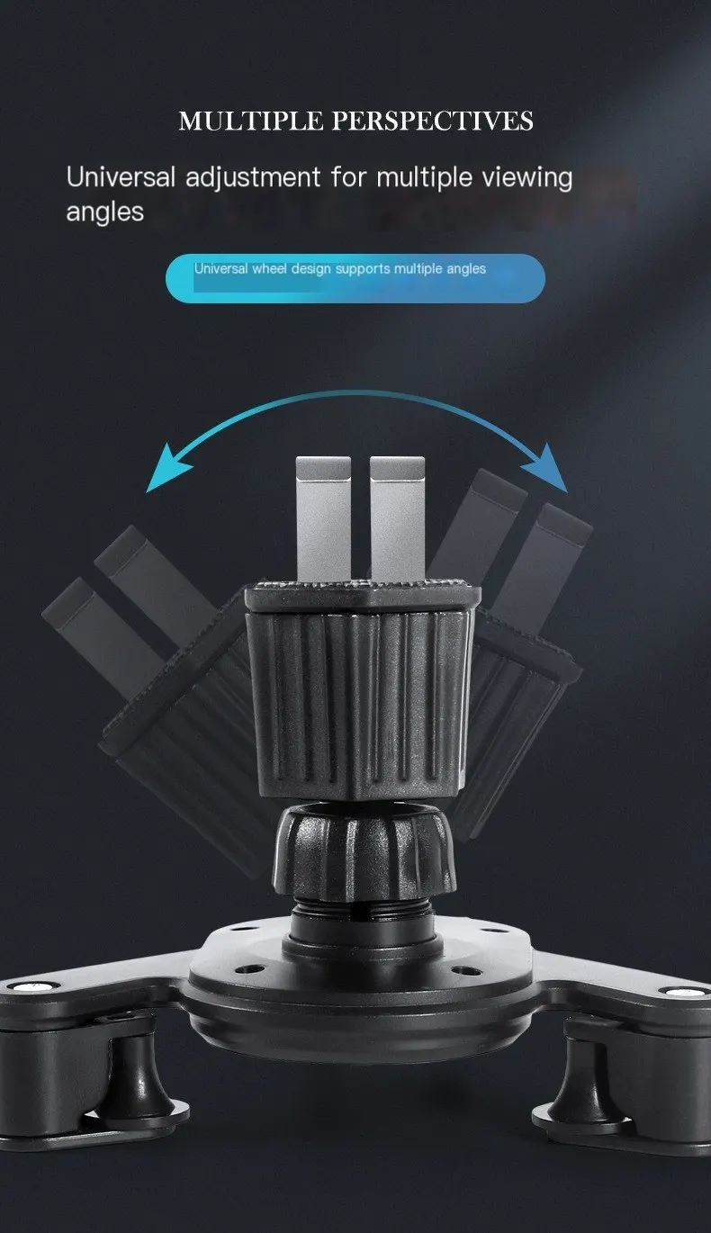 Nuevo soporte para teléfono móvil en el automóvil, accesorio para vehículos, soporte de gravedad para navegación en salida de aire, modelo de doble gancho para navegación en automóvil.-5