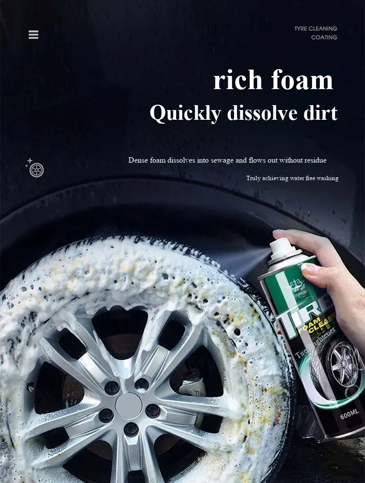 Royal Card Tire Foam Shine: Ultimate Black Shine, Professional Protection-8