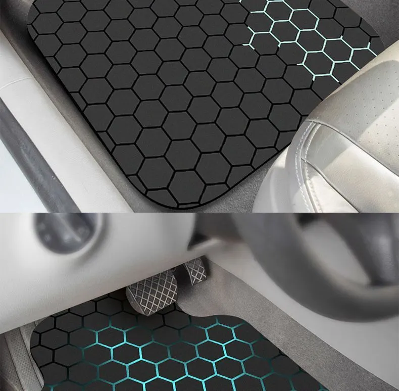 New Technology Car Floor Mats, Universal for Car Interior, Water-Absorbent, Wear-Resistant, Dirt-Resistant Floor Mats Full Set Decoration Car Mats for Vehicle Use.-18