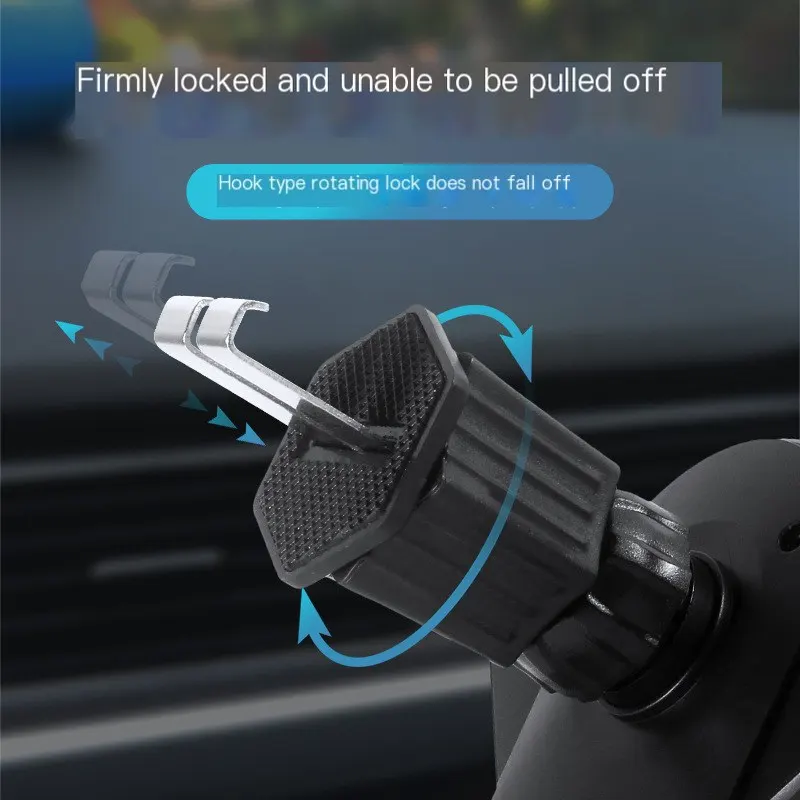 Soporte para teléfono móvil de automóvil, nuevo modelo, accesorios para vehículos, soporte de gravedad para salida de aire, navegación, soporte de doble gancho para navegación de automóvil.