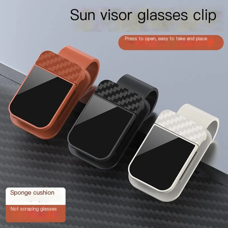 Porte-lunettes de voiture multifonction, nouveau support de lunettes de soleil pour véhicule, pince à billets, rangement pour lunettes de soleil sur pare-soleil.