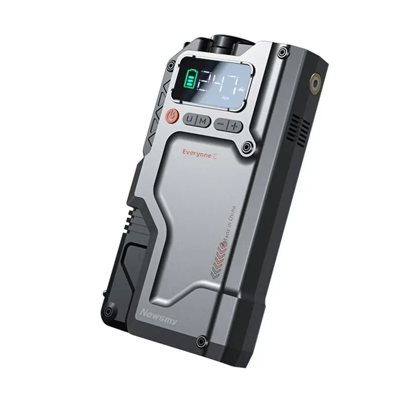 Démarreur portatif avec gonfleur de pneus 1000A crête 12000mAh banque d'alimentation