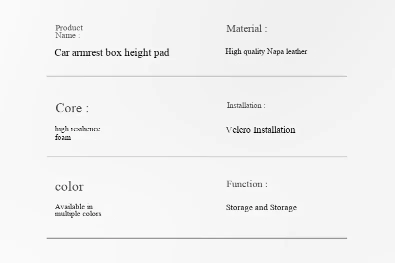 Elevación multifuncional 5 en 1 para apoyabrazos de automóvil | Sistema de soporte ergonómico y almacenamiento inteligente-14