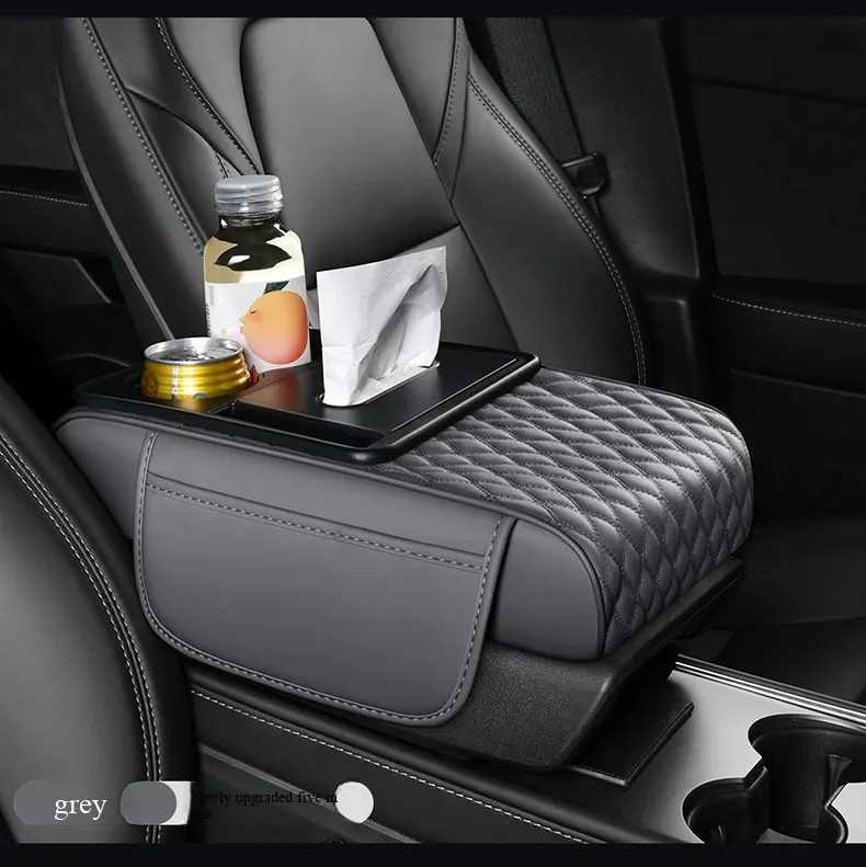 Elevación multifuncional 5 en 1 para apoyabrazos de automóvil | Sistema de soporte ergonómico y almacenamiento inteligente-23
