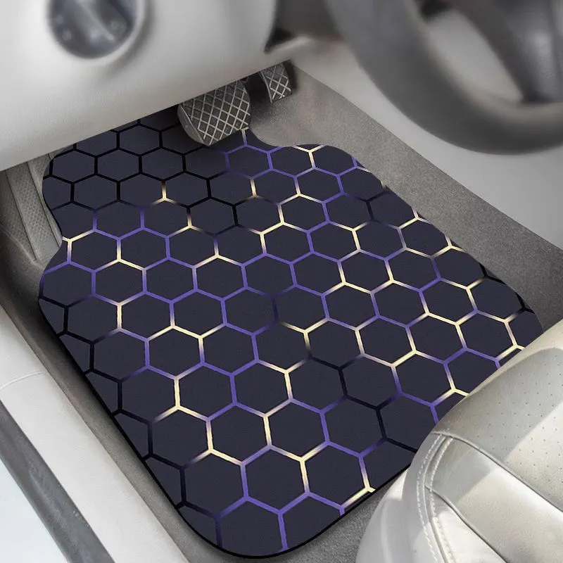 New Technology Car Floor Mats, Universal for Car Interior, Water-Absorbent, Wear-Resistant, Dirt-Resistant Floor Mats, Full Set Decorative Car Mats for Vehicle Use.
