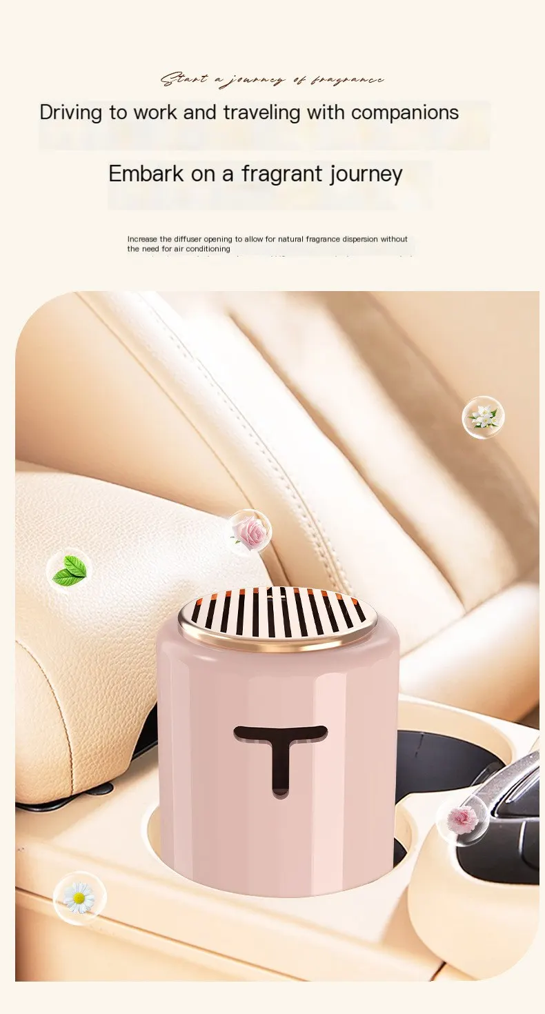 Difusor de aroma para automóvil, bálsamo aromático para coche, perfume para vehículo unisex de alta gama, ambientador sólido para interior de automóvil, fragancia duradera y suave.-2