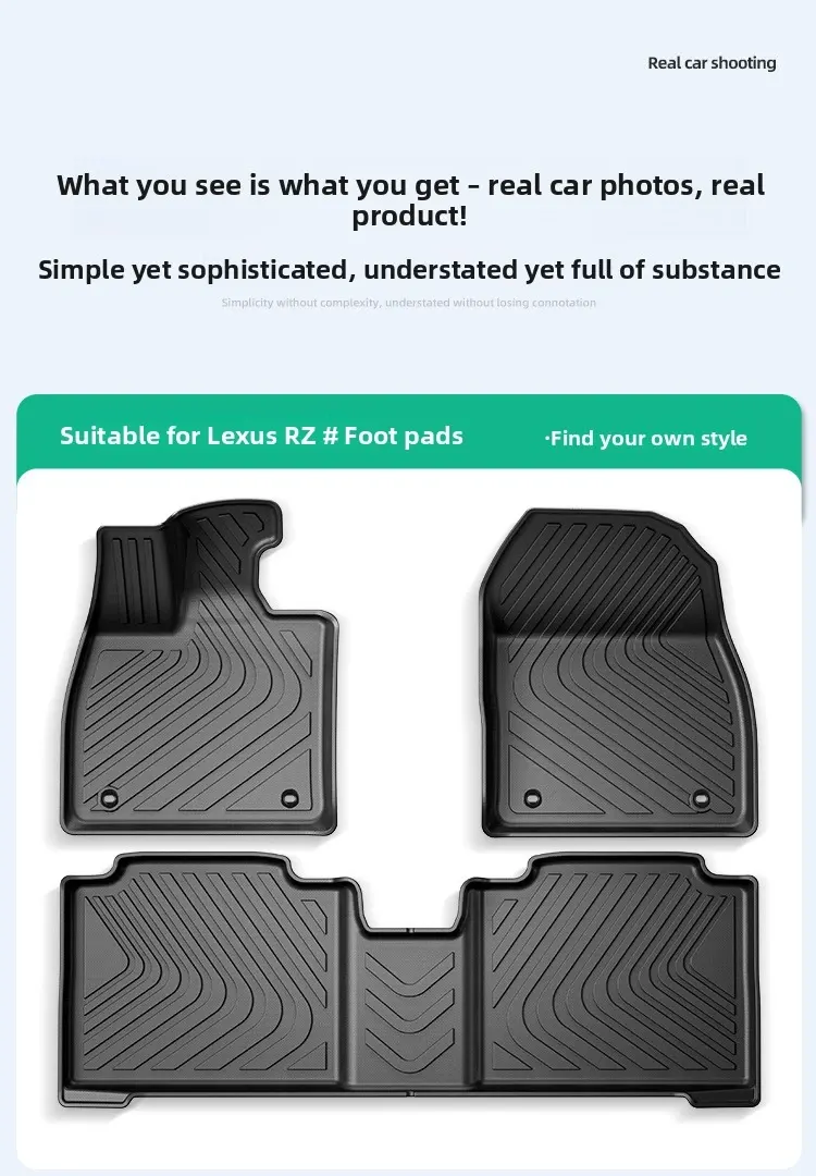 Tapis de sol de voiture en TPE, ajustement personnalisé, tapis de coffre imperméable pour SUV et berline-12