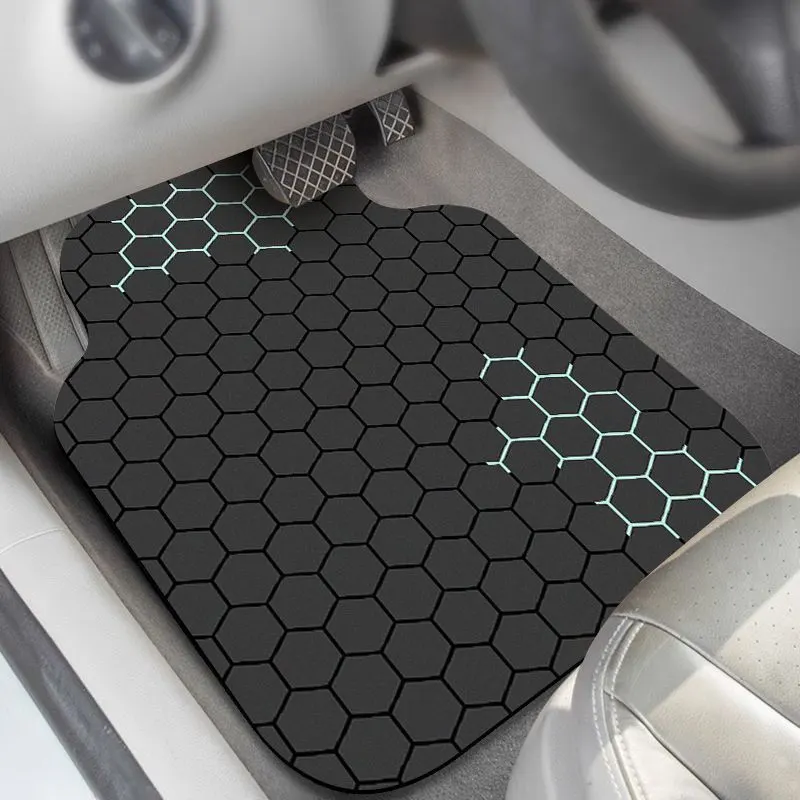New Technology Car Floor Mats, Universal for Car Interior, Water-Absorbent, Wear-Resistant, Dirt-Resistant Floor Mats, Full Set Decorative Car Mats for Vehicle Use.
