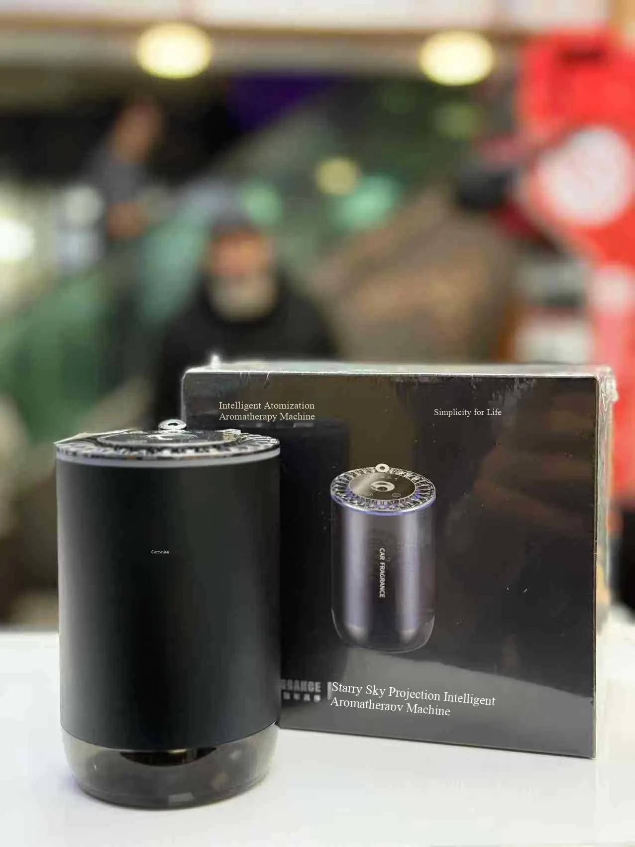星空投影智能香薰机 - 航空级铝合金车载香氛系统-1