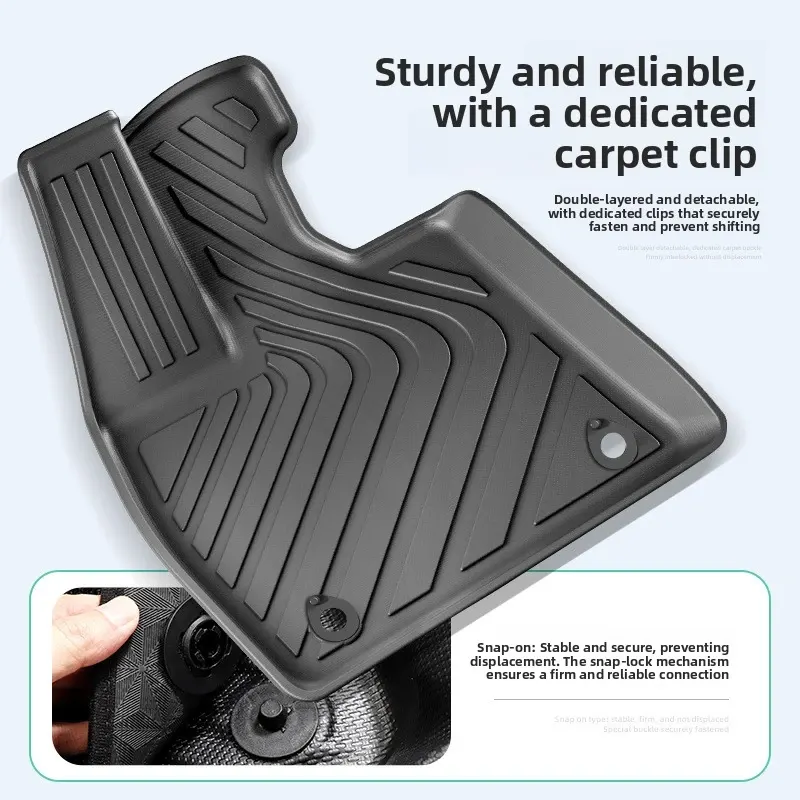 Tapis de sol de voiture en TPE, ajustement personnalisé, tapis de coffre imperméable pour SUV et berline